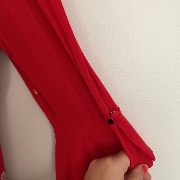 Free People‎ Red Floral Dress - Size S - Picture 5 of 7